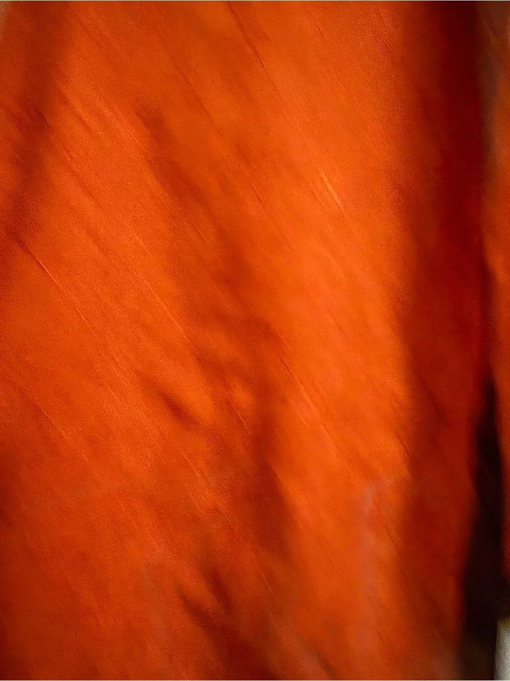 Turkish Cotton Blend Scarf - Vibrant Orange with Dark Border - Made in Turkey